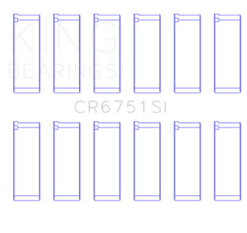 Picture of King Engine Bearings 97-07 Ford 2-5L-2-9L-3-0L Size STD Rod Bearing Set
