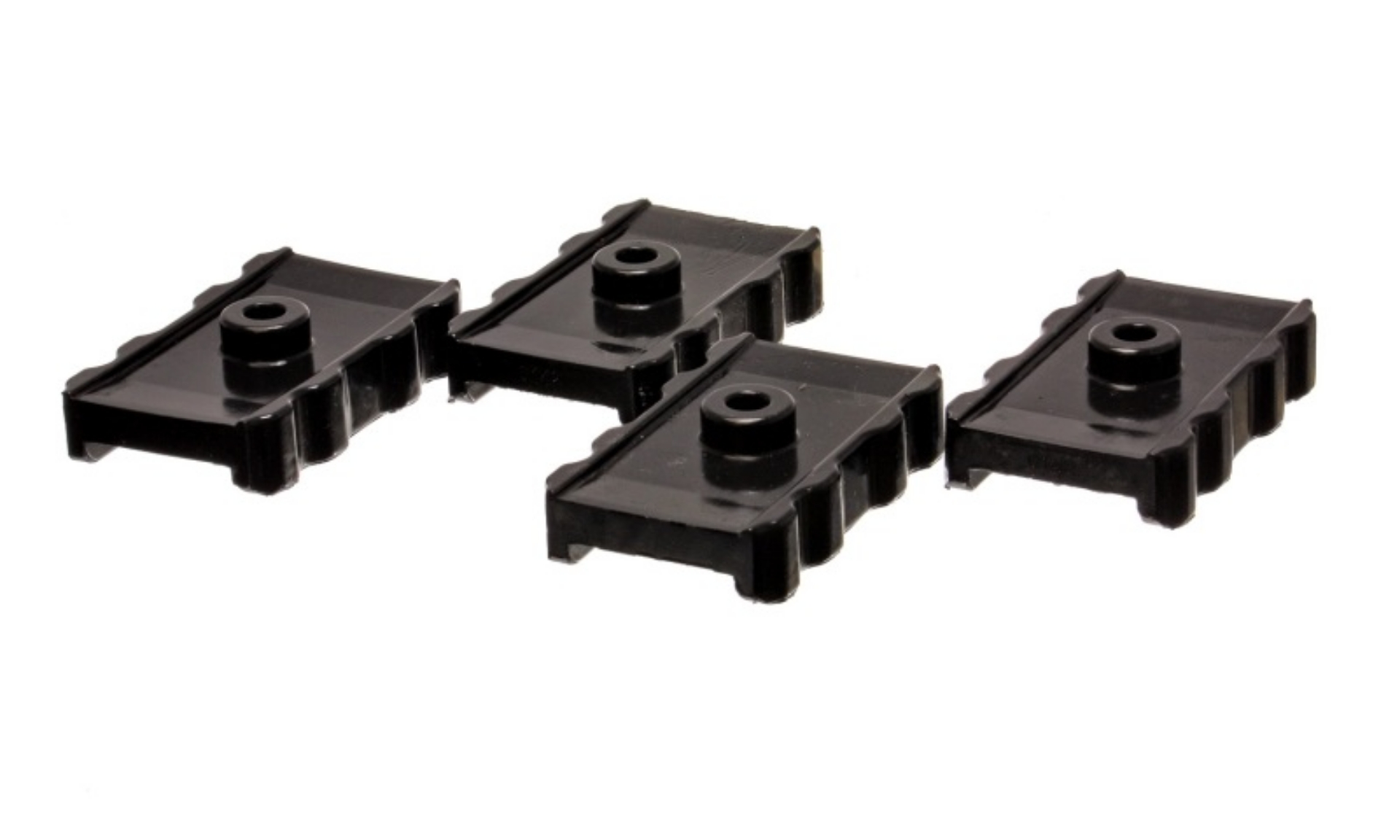 Picture of Energy Suspension 73-78 Chrysler Black Leaf Spring Isolator Set w- Ribbed Sides