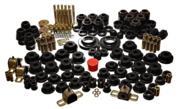 Picture of Energy Suspension 97-06 Jeep Wrangler TJ w- 1in Body Lift Kit Black Hyper-Flex Master Bushing Set