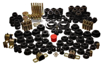 Picture of Energy Suspension 97-06 Jeep Wrangler TJ w- 1in Body Lift Kit Black Hyper-Flex Master Bushing Set