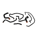 Picture of Mishimoto 02-04 Ford Focus SVT Black Silicone Hose Kit
