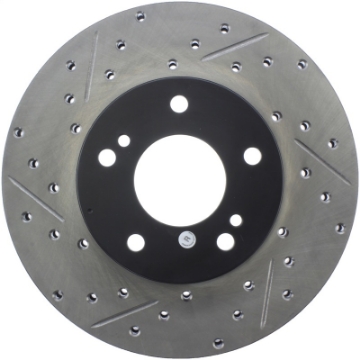 Picture of StopTech Power Slot 6-89-96 Nissan 300ZX Slotted & Drilled Right Front Rotor