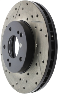 Picture of StopTech Power Slot 6-89-96 Nissan 300ZX Slotted & Drilled Right Front Rotor