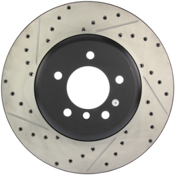 Picture of StopTech 08-09 BMW 535 Series - 04-09 545i-550i-645Ci-650i Slotted & Drilled Right Front Rotor
