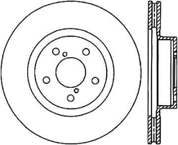 Picture of StopTech 05-10 Subaru Impreza WRX-STi Slotted & Drilled Left Front Rotor