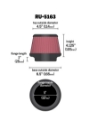 Picture of K&N Universal Rubber Filter 5in Flange ID x 6-5in Base OD x 4-5in Top OD x 4-125in Height