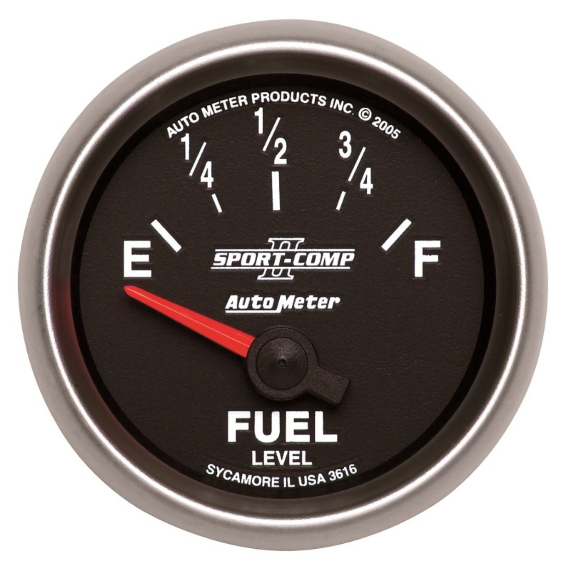 Picture of Autometer Sport-Comp II 52mm 240-33 ohms Short Sweep Electronic Fuel Level Gauge