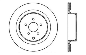 Picture of StopTech 09 Infiniti FX50 SportStop Slotted & Drilled Rear Right Rotor