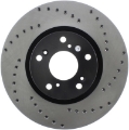 Picture of StopTech 06-08 Honda Civic Si Cross Drilled Left Front Rotor