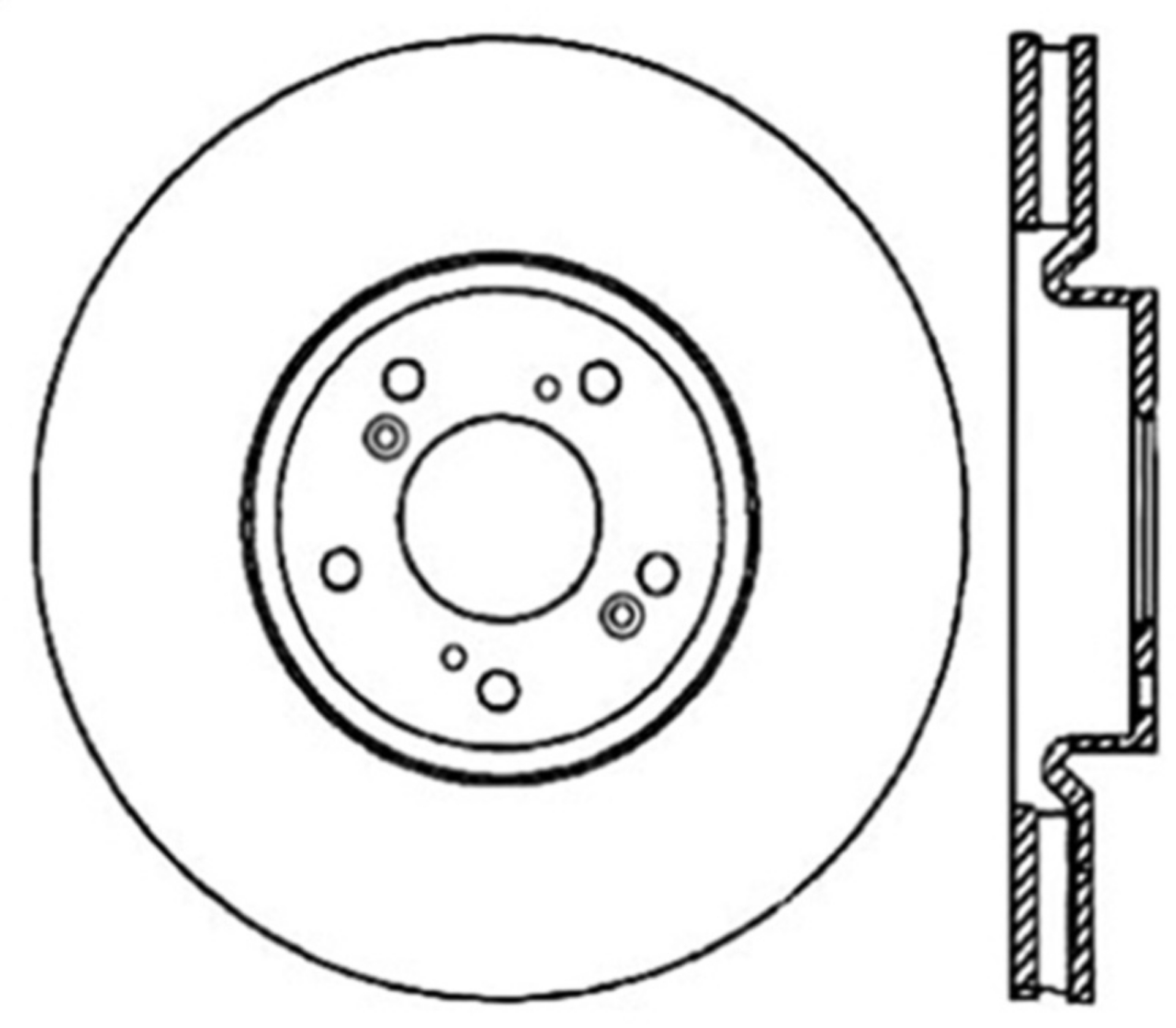 Picture of StopTech Power Slot 04-08 Accura TL Brembo Caliber Front Left Slotted CRYO Rotor