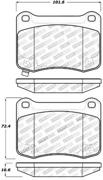 Picture of StopTech Performance 08-09 Lexus IS F Rear Brake Pads