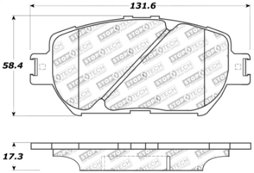Picture of StopTech Performance 06 Lexus GS - 09-10 IS Front Brake Pads