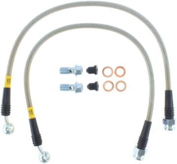 Picture of StopTech 97-04 Chevrolet Corvette Stainless Steel Rear Brake Line Kit