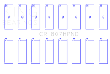 Picture of King Engine Bearings Chevy LS1 - LS6 Size 010 Performance Rod Bearing Set