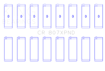 Picture of King Engine Bearings Chevy LS1 - LS6 Size 010 Performance Rod Bearing Set