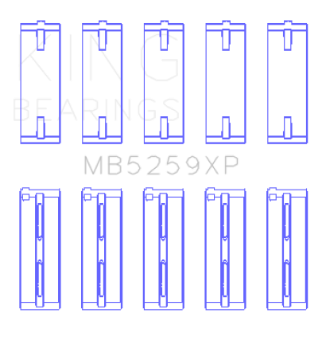 Picture of King Acura B18A1-B1-C1-C5 K20A - K24A Size STD Performance Main Bearing Set