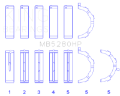 Picture of King Ford Prod- V8 4-6L-5-4L Will Not Fit 13-14 GT500 Performance Main Bearing Set - Size STD