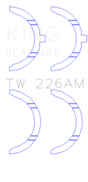 Picture of King Engine Bearings Toyota 3SGTE Thrust Washer Set