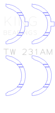 Picture of King Engine Bearings Toyota 1A-2A-3A-4A Thrust Washer Set