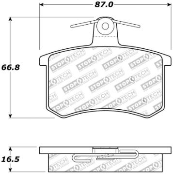 Picture of StopTech Performance 96-2-97 Audi A4 - 96-01 A4 Quattro - 95-98 A6 Rear Brake Pads