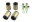 Picture of Whiteline Plus 10-83-4-93 Toyota Supra Front Control Arm - Lower Inner Front & Rear Bushing Kit