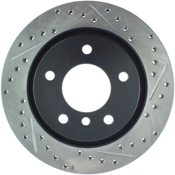 Picture of StopTech Power Slot 00 BMW 323 - 01-07 325 - 99-00 328 Series Rear Left Drilled & Slotted Rotor
