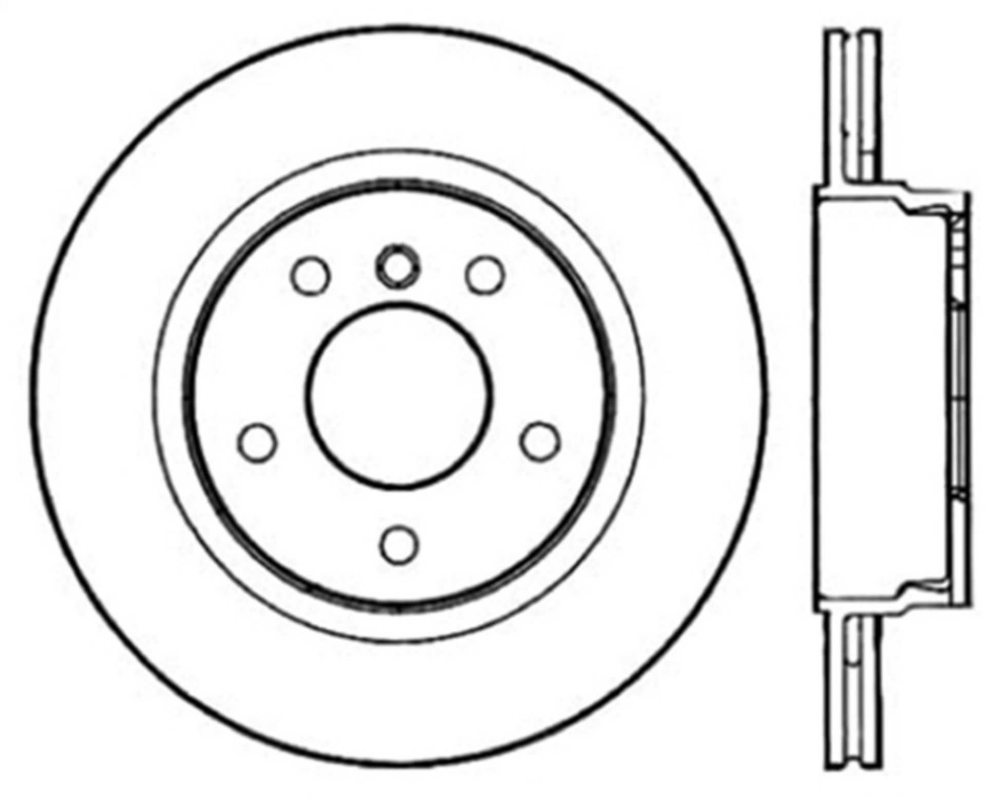 Picture of StopTech Power Slot 00 BMW 323 - 01-07 325 - 99-00 328 Series Rear Right Drilled & Slotted Rotor
