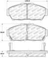 Picture of StopTech Performance 93-95 Honda Civic Coupe - 94-95 Civic Hatchback-Sedan Front Brake Pads