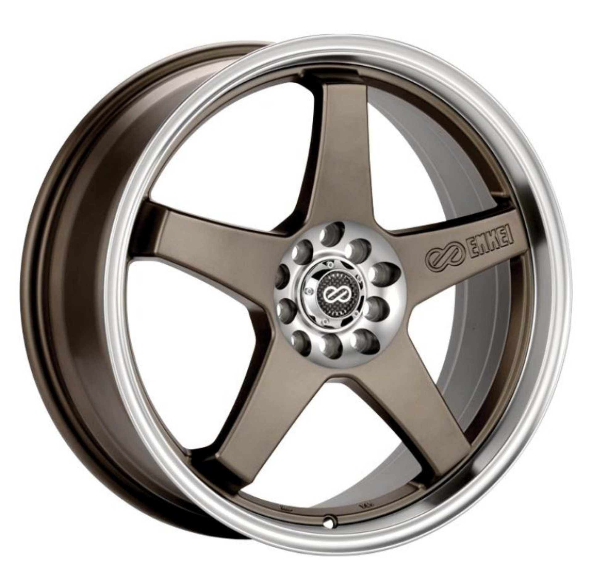Picture of Enkei EV5 17x7 4x100-114-3 38mm Offset 72-6 Bore Diameter Matte Bronze w- Machined Lip Wheel