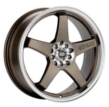 Picture of Enkei EV5 17x7 4x100-114-3 38mm Offset 72-6 Bore Diameter Matte Bronze w- Machined Lip Wheel