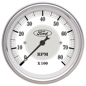 Picture of Autometer 3 1-8in In-Dash 8000 RPM Incandescent Flood Lit Tachometer