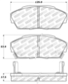 Picture of StopTech Performance 90-93 Acura Integra - 90-93 Honda Civic Sedan - 90-91 Prelude Front Brake Pads