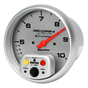 Picture of Autometer Ultra-Lite 5 inch 10K RPM In Dash Dual Range w- Memory Tachometer