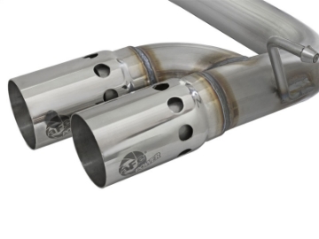 Picture of aFe Rebel Series DPF-Back 3in Side Exit SS Exhaust w- IC Polished Tips 2016 GM Colorado-Canyon 2-8L