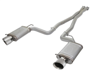 Picture of aFe Mach Force-Xp 3in CB Stainless Steel Dual Exhaust System w-Polished Tips 09-15 Cadillac CTS-V