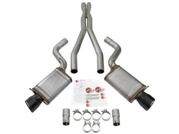 Picture of aFe Mach Force-Xp 3in CB Stainless Steel Dual Exhaust System w- Black Tips 09-15 Cadillac CTS-V