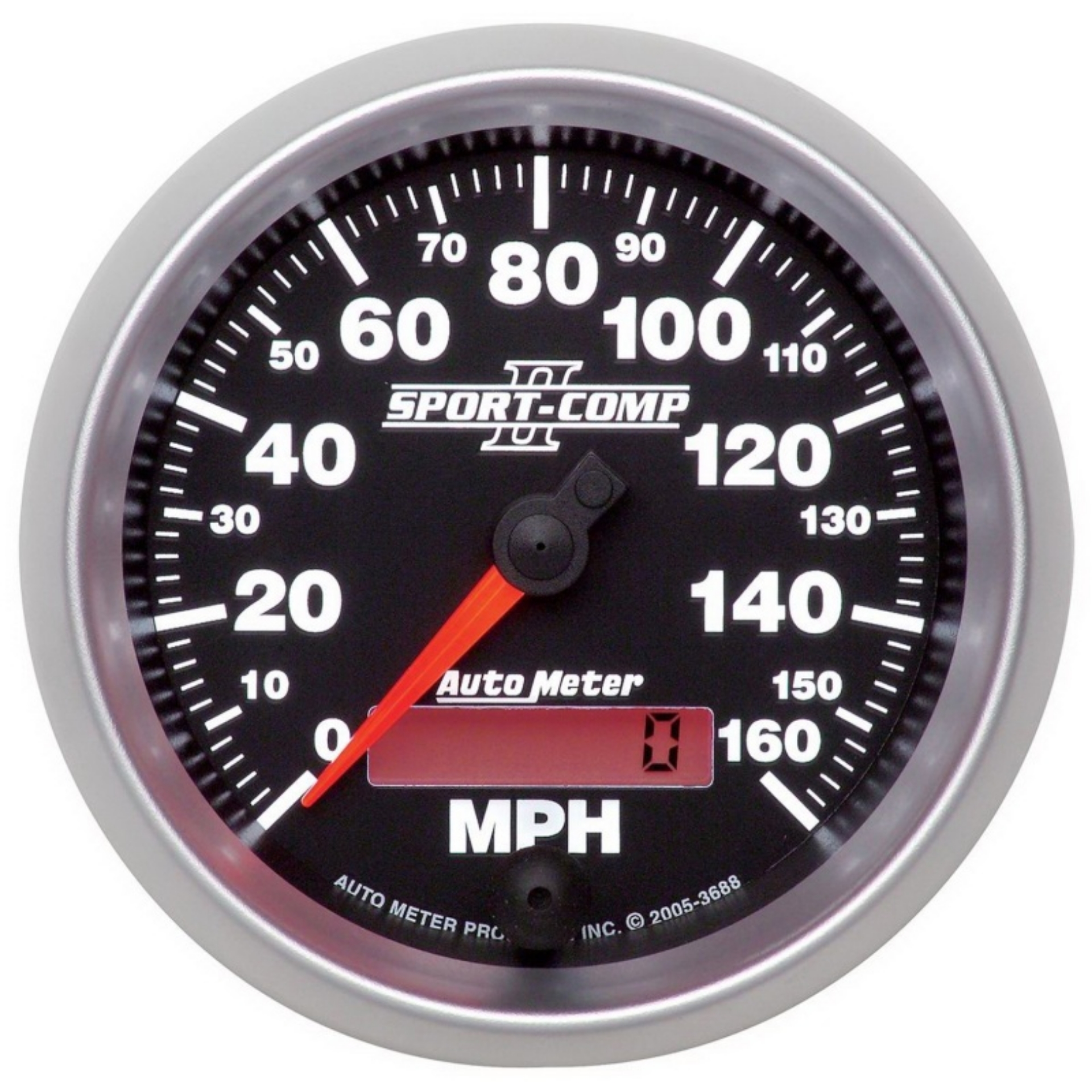 Picture of Autometer Sport-Comp II 3-3-8in 0-160MPH In-Dash Electronic Programmable Speedometer