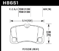 Picture of Hawk 07-08 Porsche 911 Turbo-911 GT3-911 GT3 CUP Rear Ceramic Street Brake Pads