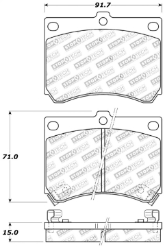 Picture of StopTech Performance 91-03 Ford Escort ZX2 - 92-95 Mazda MX-3 Front Brake Pads