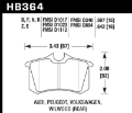Picture of Hawk 88-92 VW Golf GTI - 87-88 Scirocco Blue 9012 Race Rear Brake Pads