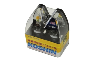 Picture of xTune Koshin 880 Hyper Yellow Halogen Light Bulbs 12V 27W LB-KO-YELLOW-880YE