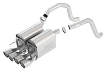 Picture of Borla 05-08 Corvette Coupe-Conv 6-0L-6-2L 8cyl AT-MT 6spd S-Type II SS Exhaust rear section only