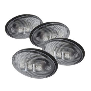 Picture of xTune Ford Superduty F250-F550 99-10 Dually Fender LED Side Fender Lights Clear ACC-LED-FDSD99-SL-C