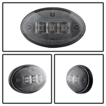 Picture of xTune Ford Superduty F250-F550 99-10 Dually Fender LED Side Fender Lights Clear ACC-LED-FDSD99-SL-C