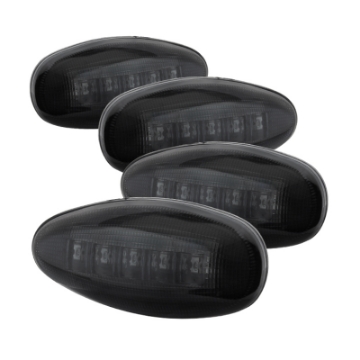 Picture of xTune Chevy Silverado 99-13 Dually 2 Red LED Amber LED Side Fender Lights Smoke ACC-LED-GMD99-SL-SM