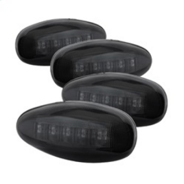 Picture of xTune Chevy Silverado 99-13 Dually 2 Red LED Amber LED Side Fender Lights Smoke ACC-LED-GMD99-SL-SM