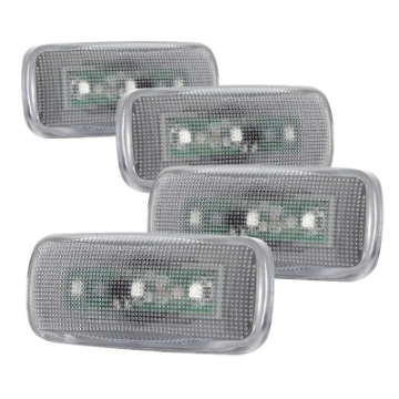 Picture of Xtune Dodge Ram 10-14 Dually 2 Red LED 2 Amber LED Fender Lights 4pcs Clear ACC-LED-DR10-FL-C