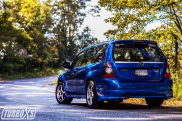Picture of Turbo XS 04-08 Forester XT Axle Back 4in Polished Stainless Tip Muffler