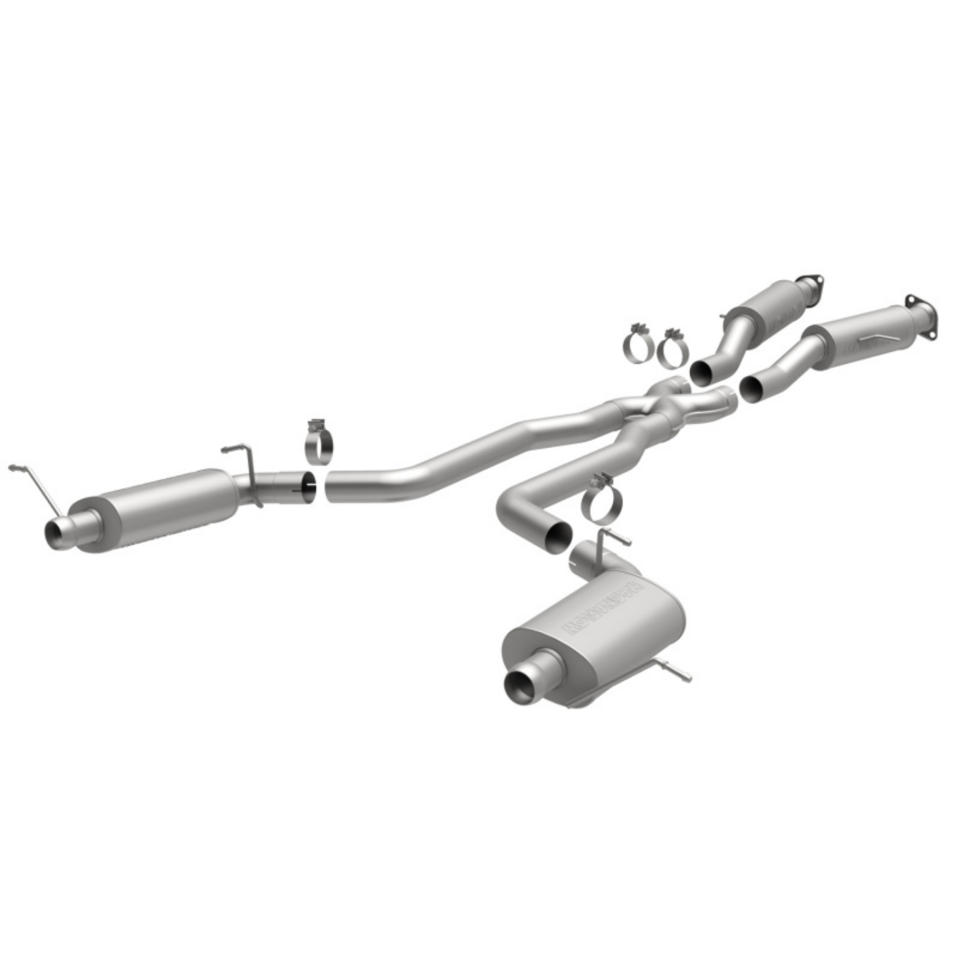 Picture of MagnaFlow 12 Jeep Grand Cherokee V8 6-4L Dual Split Rear Exit Stainless Cat Back Performance Exhaust
