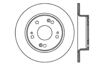 Picture of StopTech 04-08 Acura TSX - 03-07 Honda Accord SportStop Slotted & Drilled Left Rear Rotor